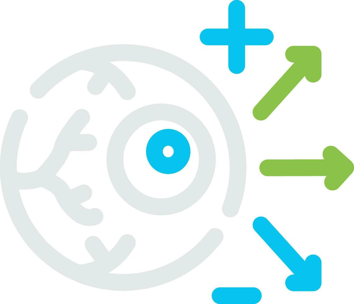 Longsighted Creative Icon Design vector