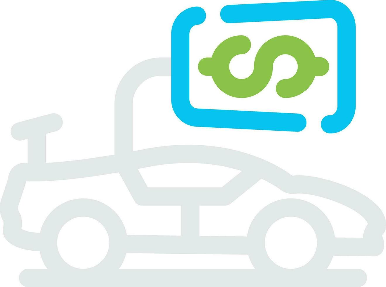 Vehicle Sales Creative Icon Design vector