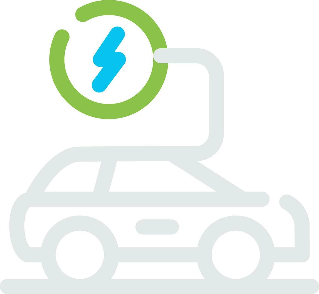 Electronic Car Creative Icon Design vector