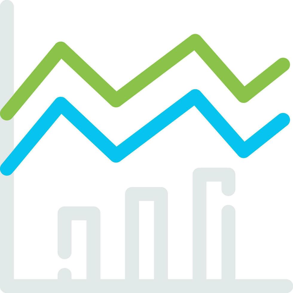 Stacked Area Creative Icon Design vector