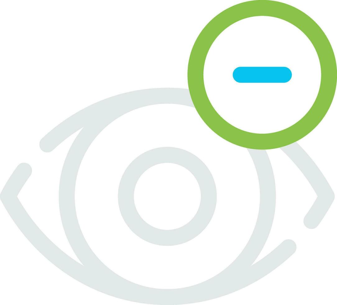 Shortsighted Creative Icon Design vector