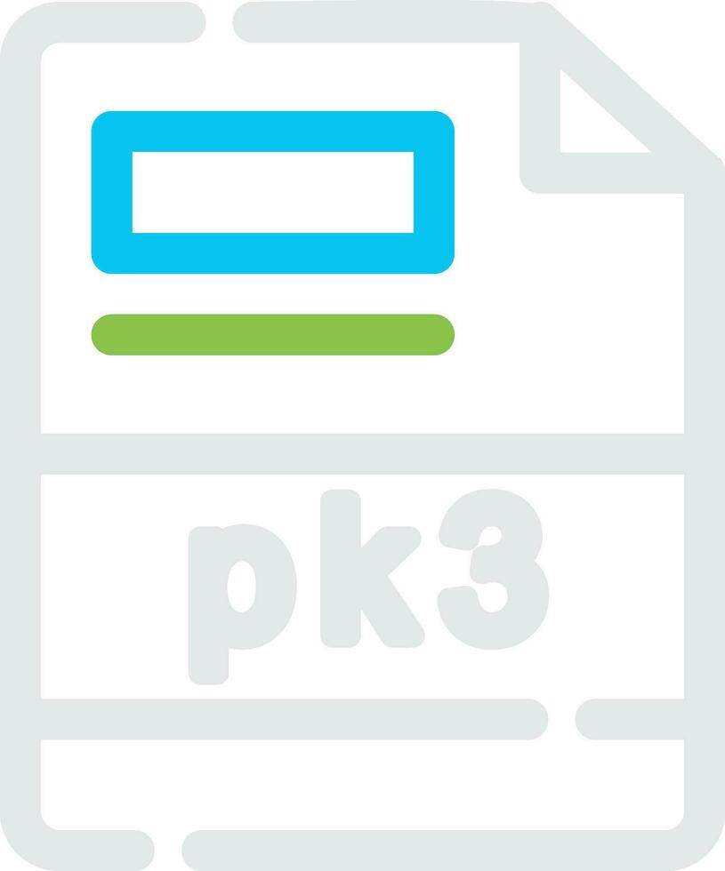 pk3 Creative Icon Design vector