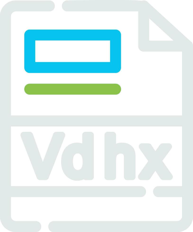 vdhx creativo icono diseño vector