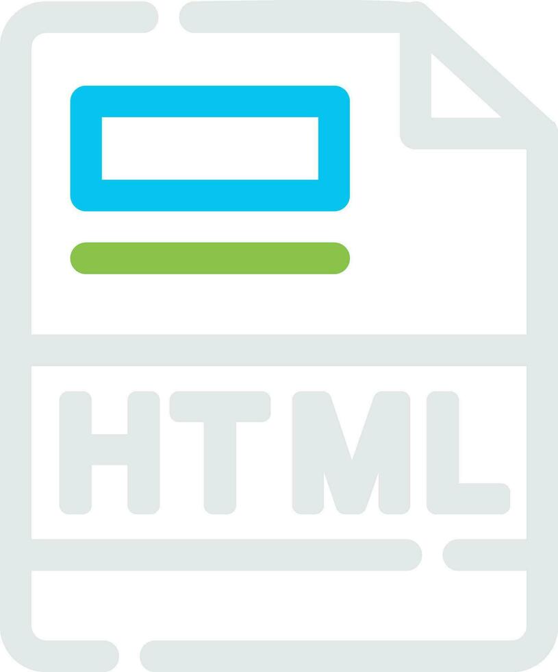 HTML Creative Icon Design vector