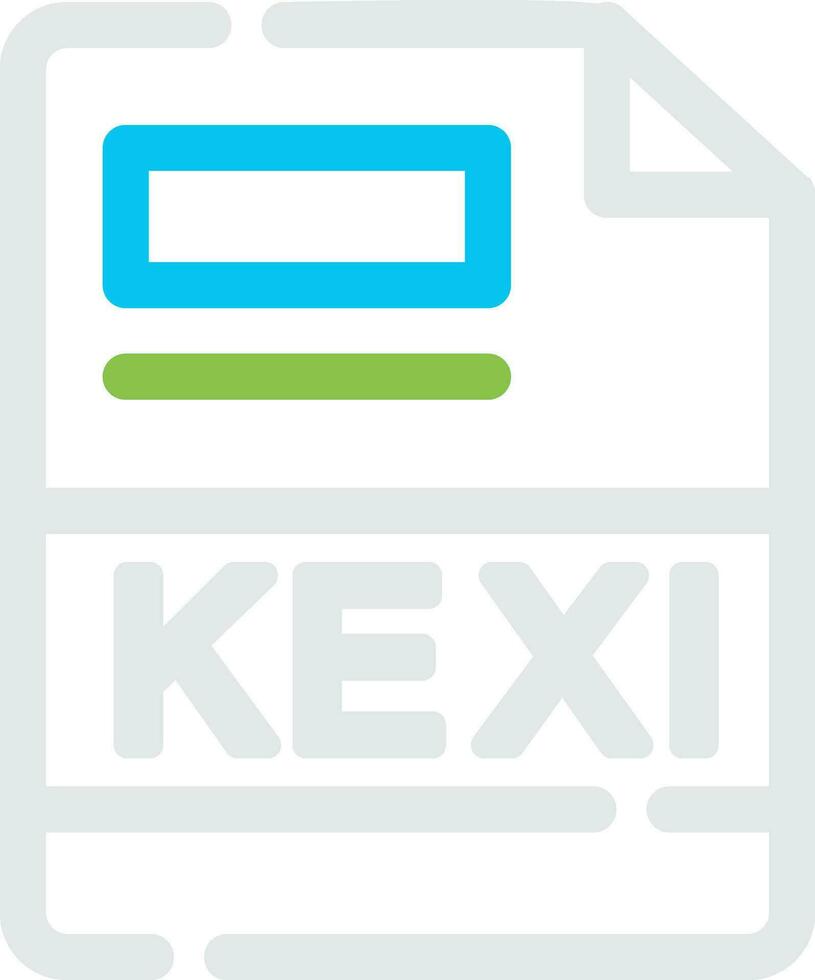 kexi creativo icono diseño vector