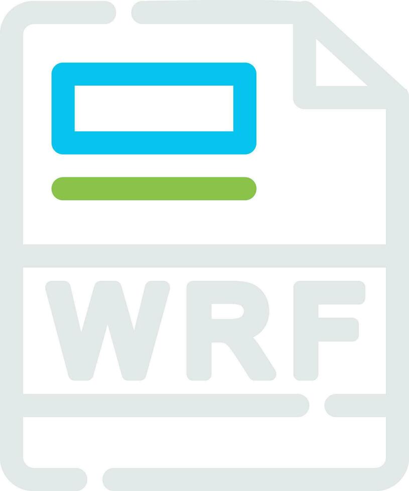 WRF Creative Icon Design vector