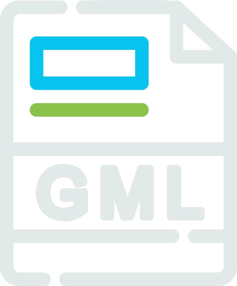 gml creativo icono diseño vector