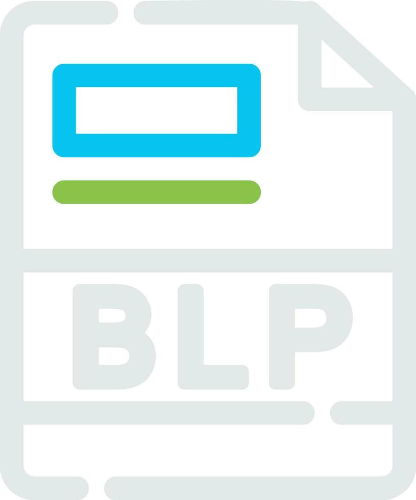 BLP Creative Icon Design vector