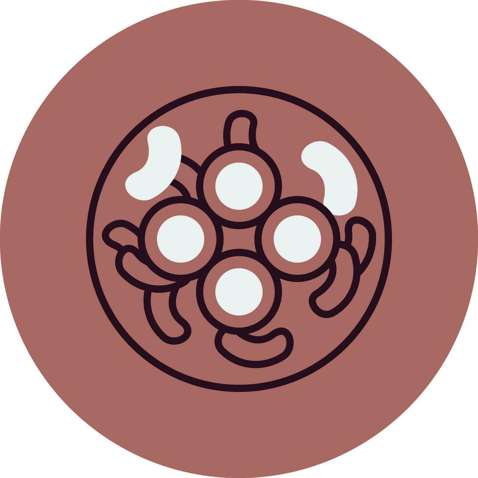 Gloeocapsa Cyanobacteria Vector Icon