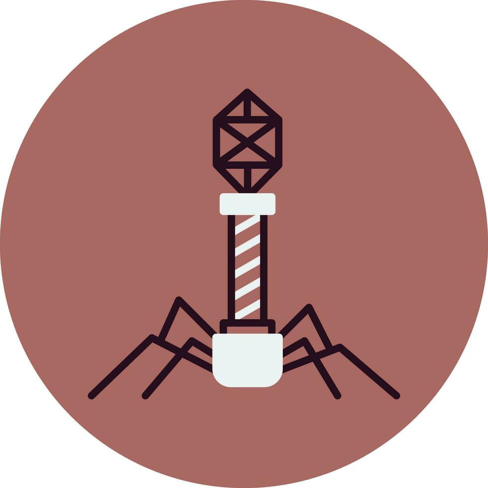 Bacteriophage Vector Icon