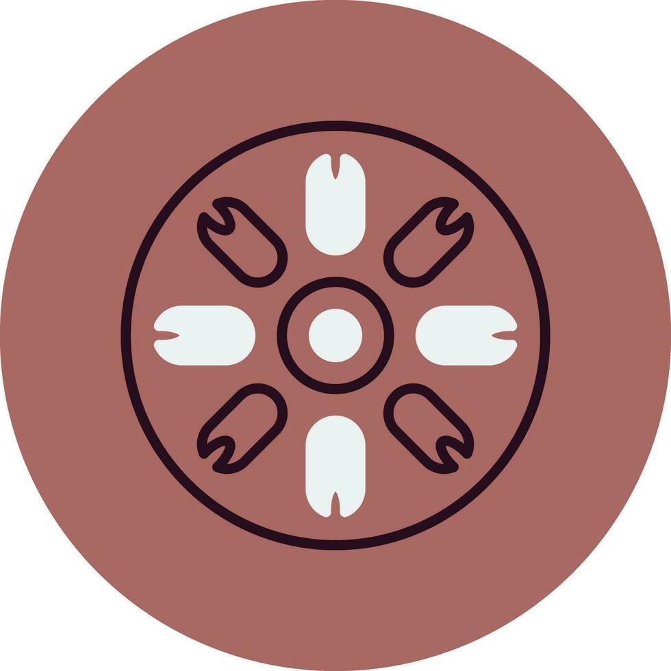Centric Diatom Vector Icon
