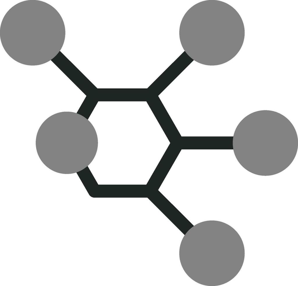 icono de vector de molécula