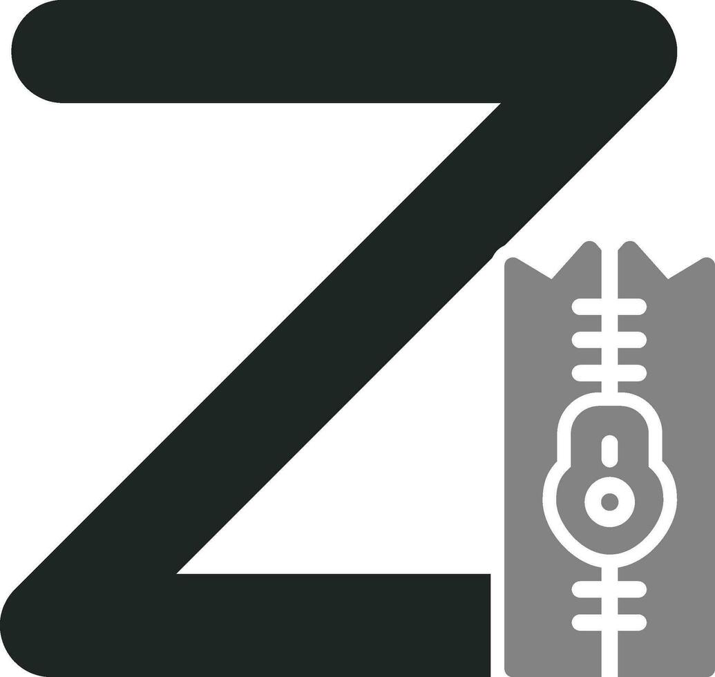 Small Z Vector Icon