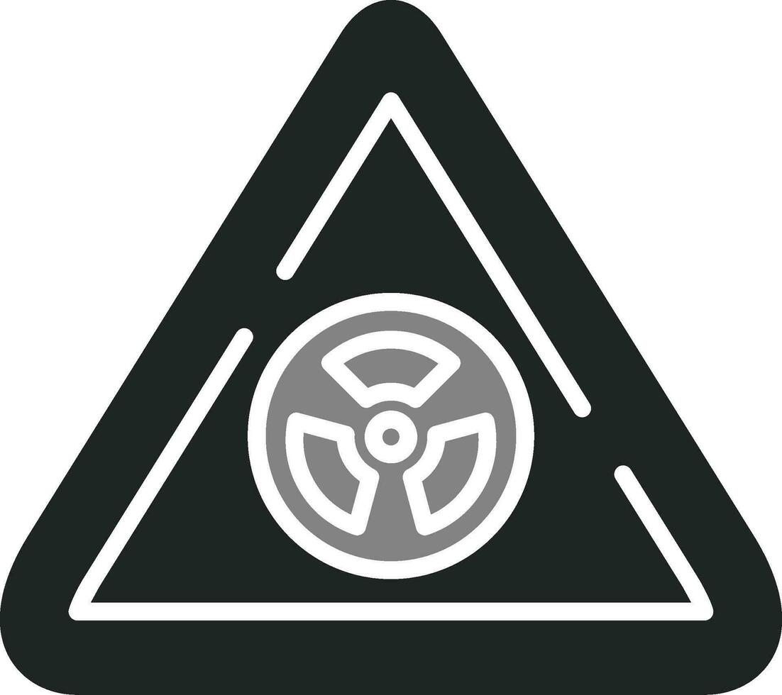 Radioactive Sign Vector Icon