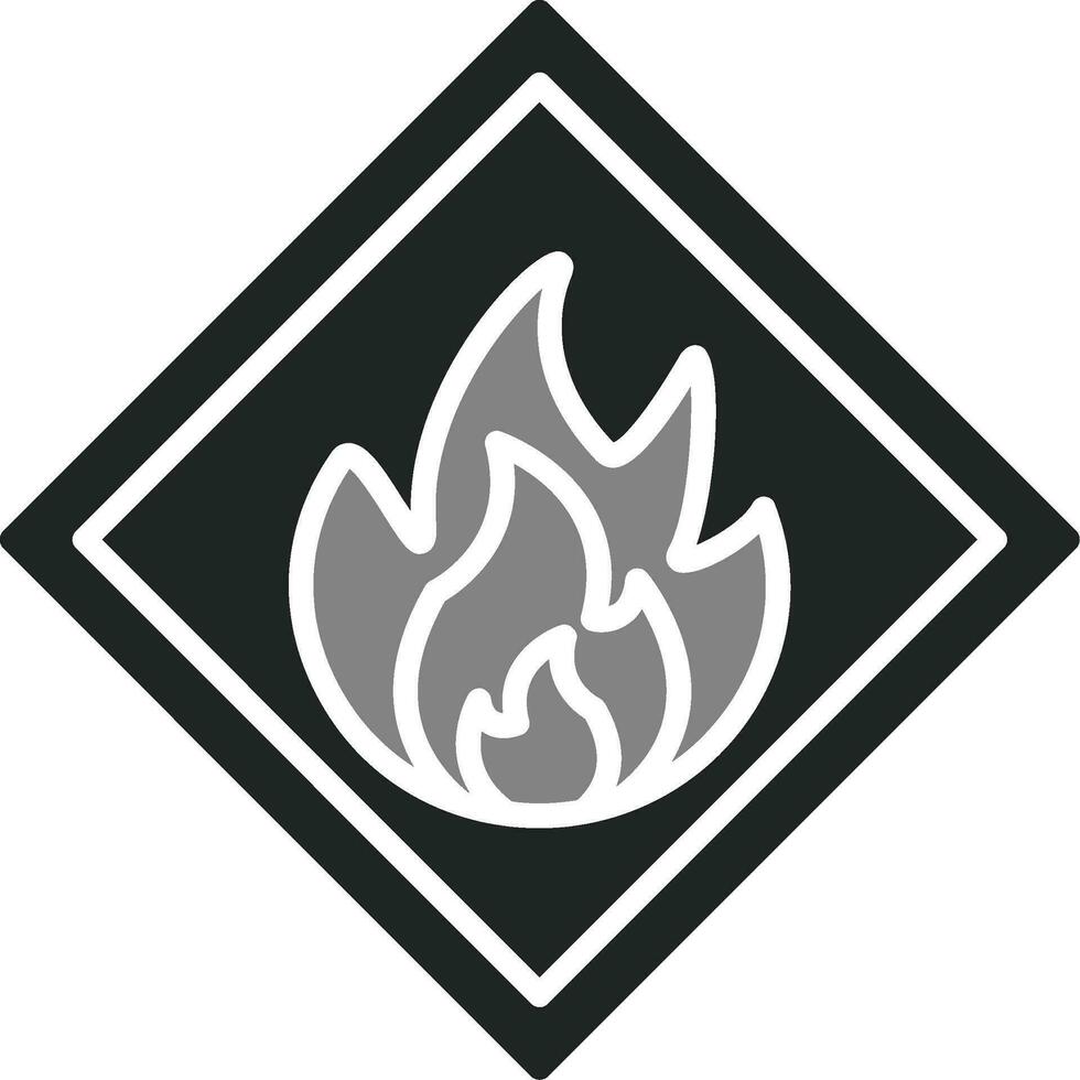 Flammable Vector Icon