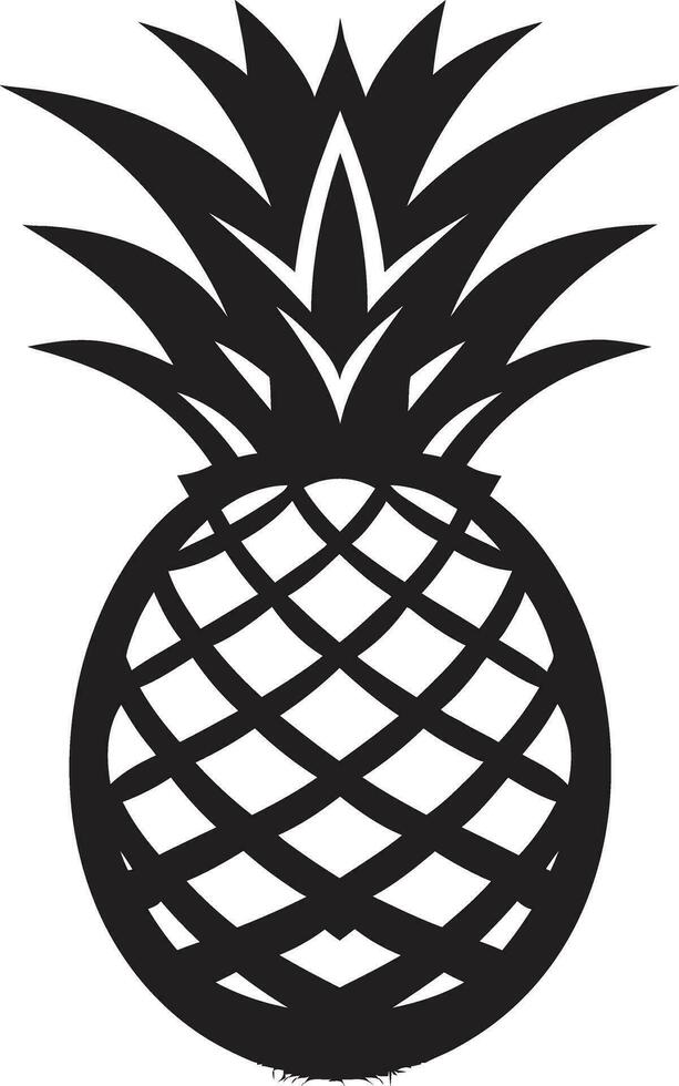Noir Pineapple Vector Symbol Contemporary Pineapple Logo