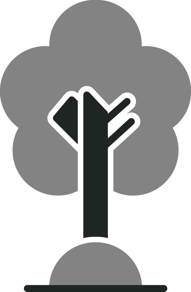 Cereza árbol vector icono