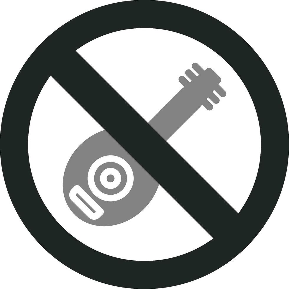 No Lute Vector Icon
