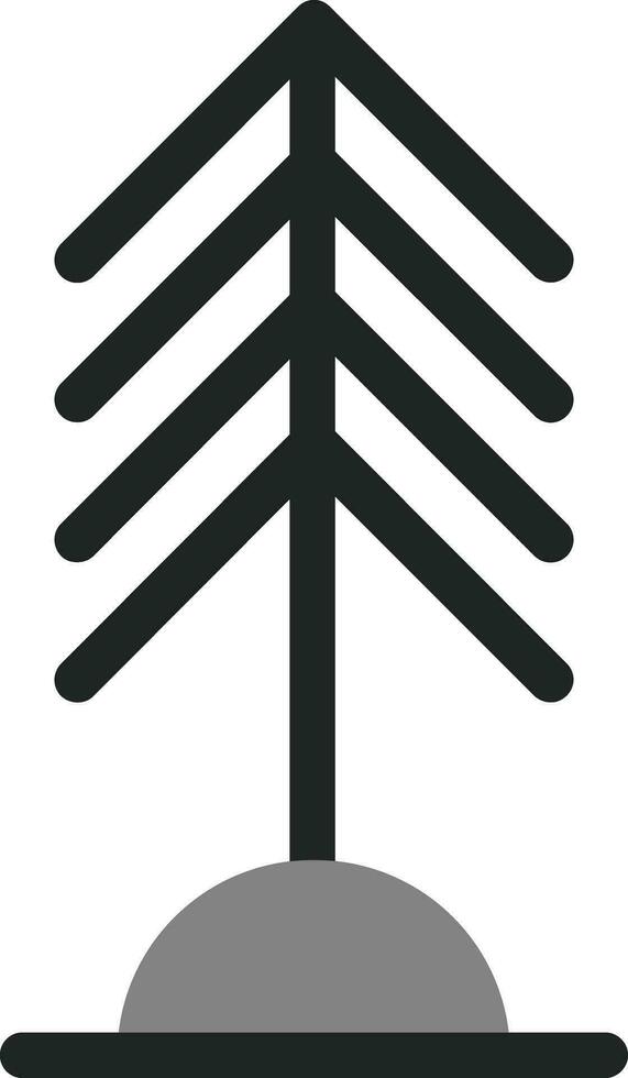 icono de vector de árbol de pino