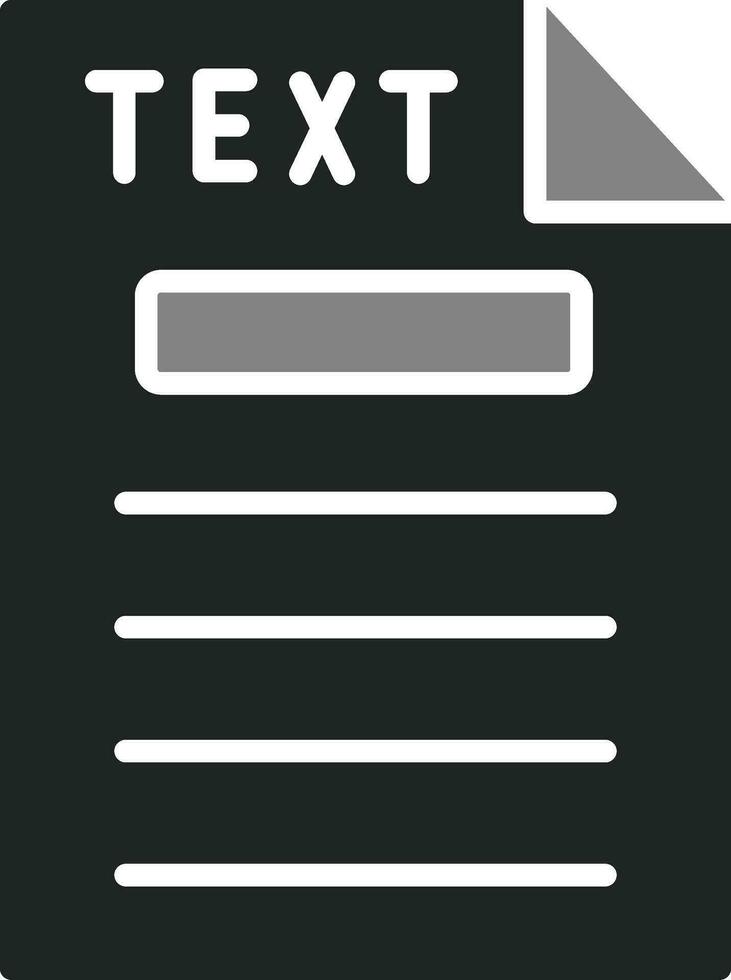 Text Vector Icon