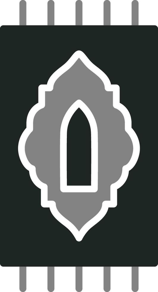 icono de vector de alfombra de oración