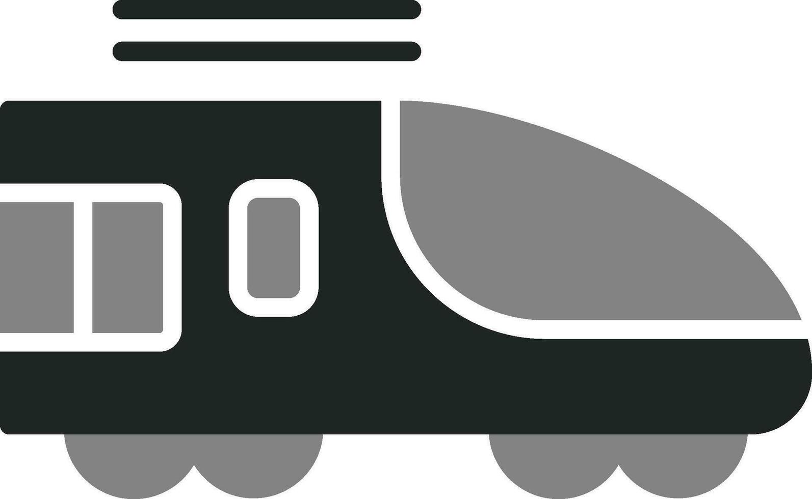 alto velocidad tren vector icono