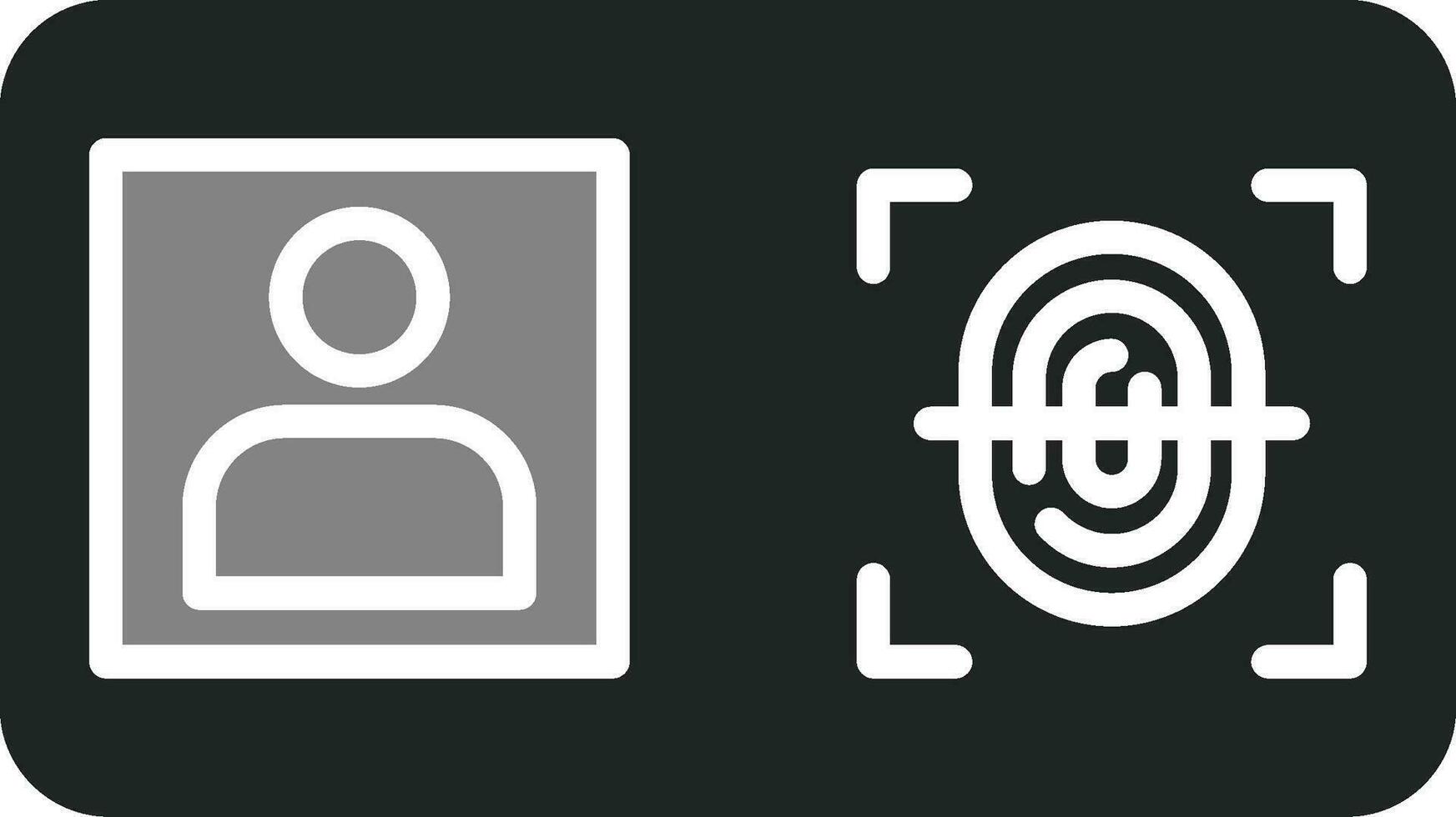 Biometric Identification Vector Icon