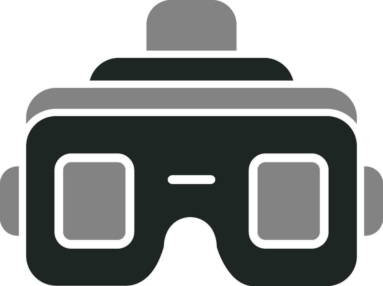 icono de vector de gafas vr