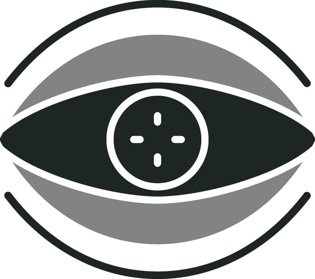 Bionic Contact Lens Vector Icon