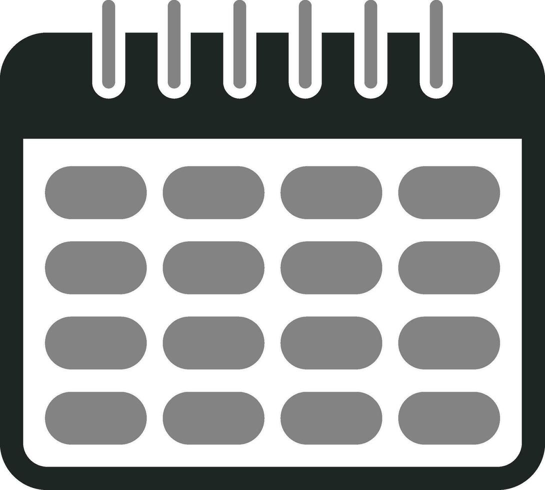 icono de vector de calendario