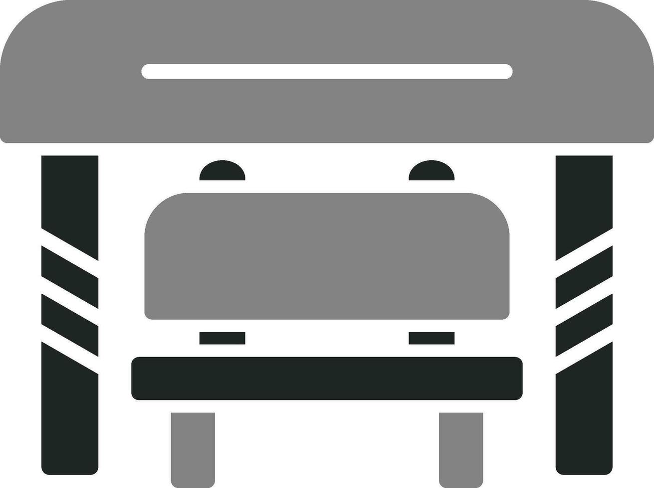 icono de vector de parada de autobús