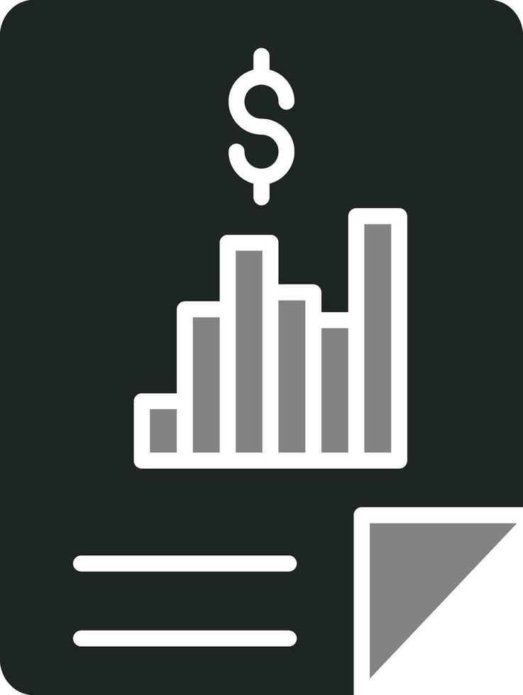 icono de vector de informe financiero