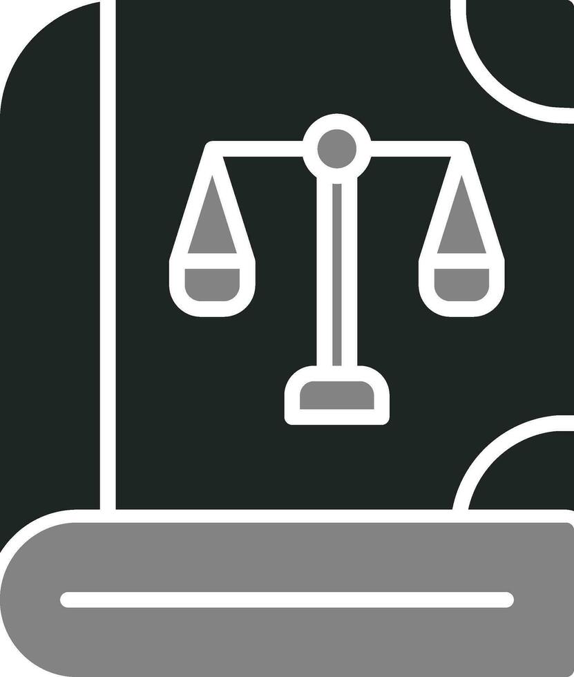 Law Book Vector Icon