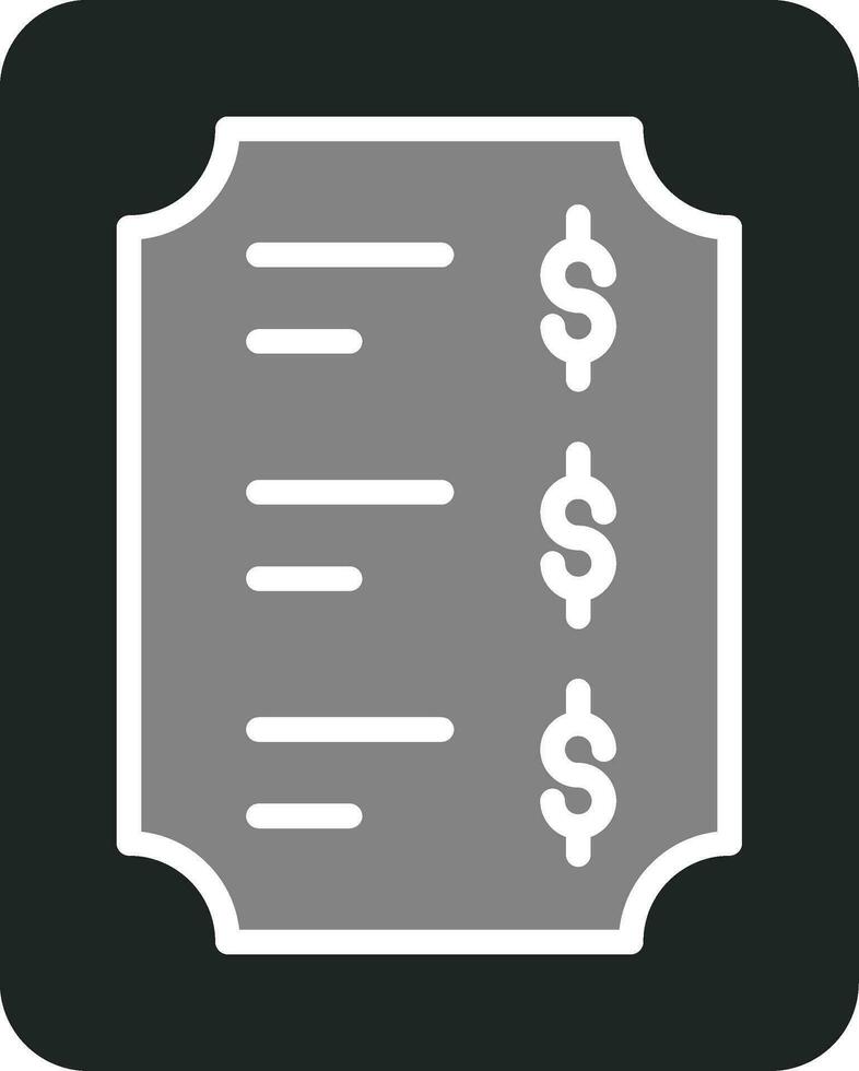 Price List Vector Icon