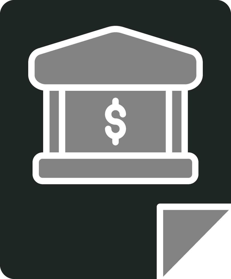 banco declaración vector icono