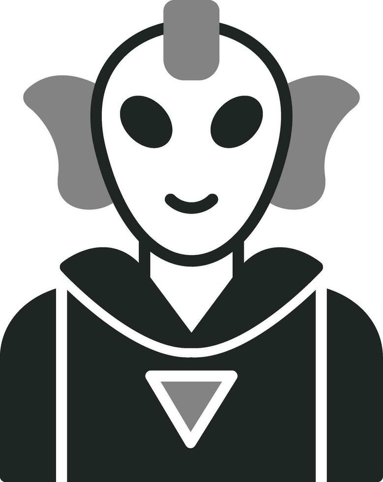 icono de vector alienígena