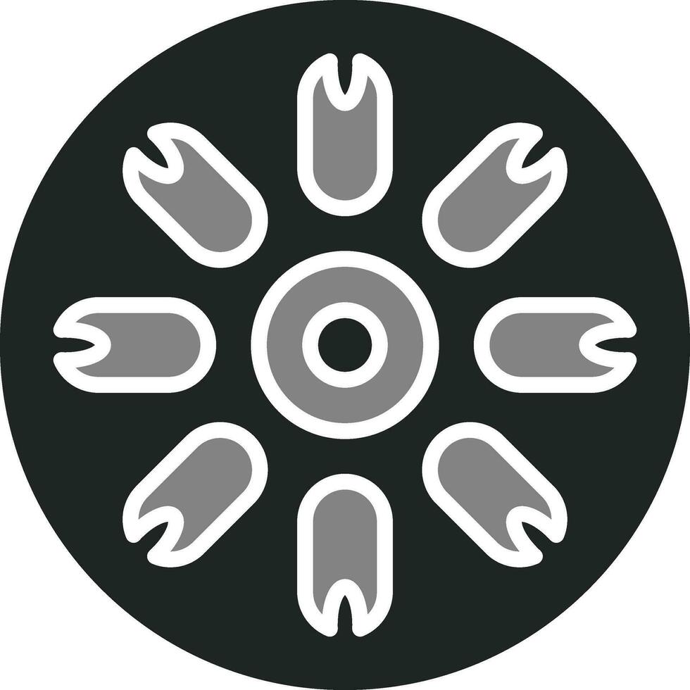 Centric Diatom Vector Icon