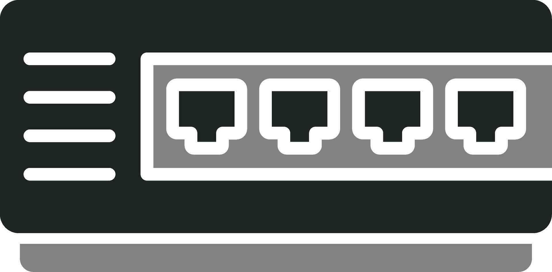 Network Hub Vector Icon