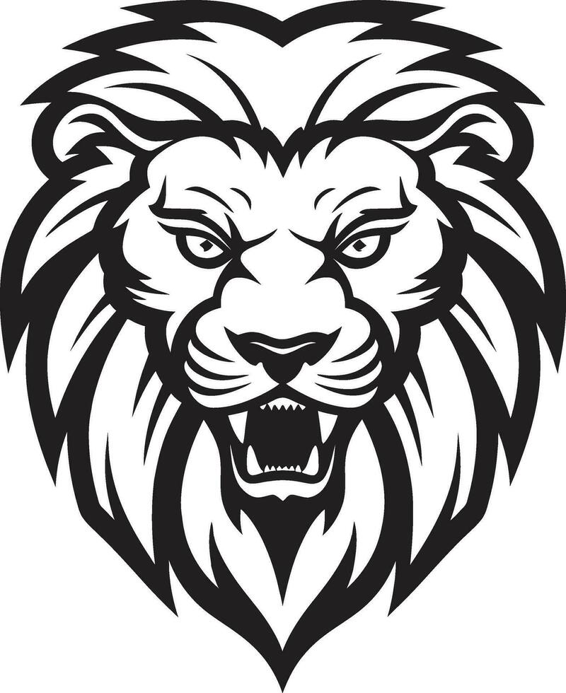 Fierce Ruler A Lion Icon Logo Design Lions Legacy The Black Vector Emblem Excellence