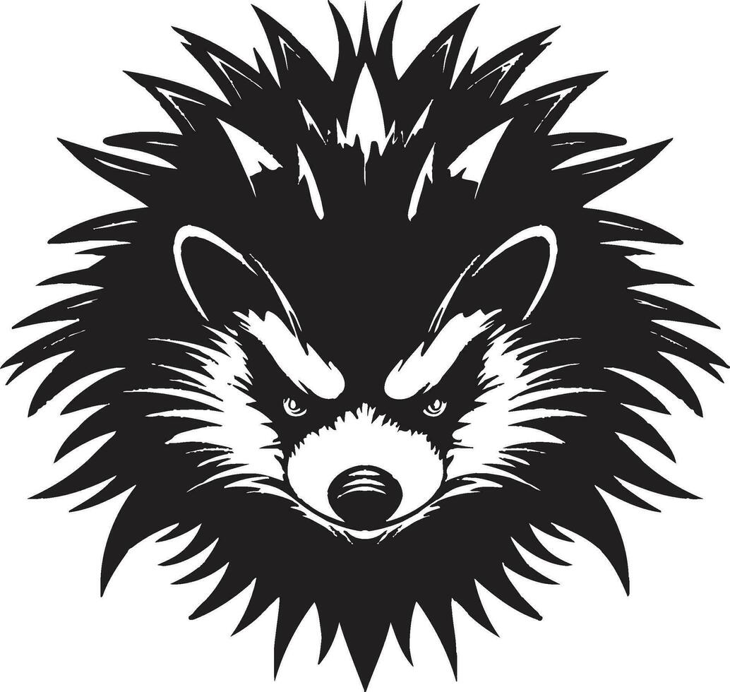Abstract Elegance of the Protector Eyes of the Spiky Watcher vector