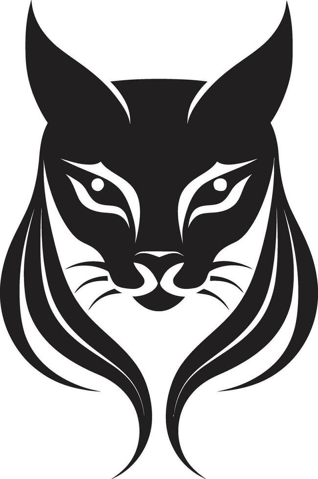 Moonlit Meow in Vector Geometric Prowling Panther