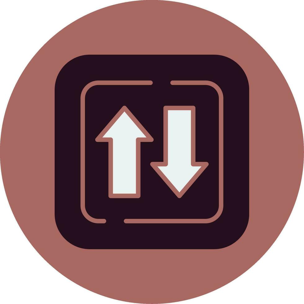 Two Ways Siign Vector Icon