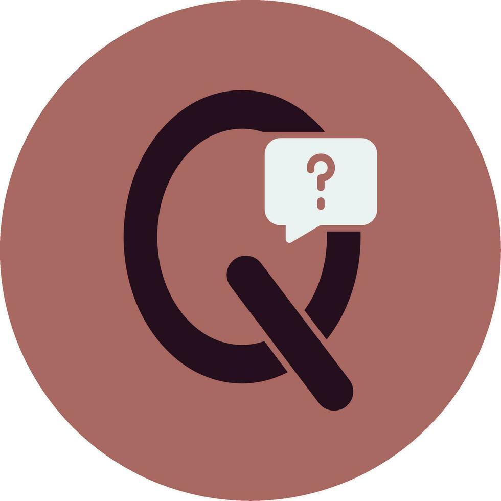 Capital Q Vector Icon