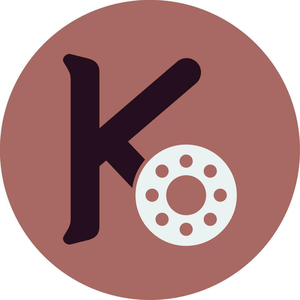 Capital K Vector Icon