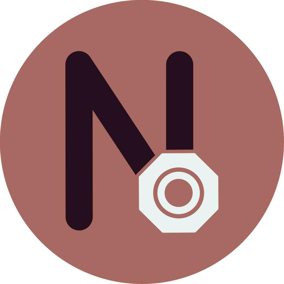Capital N Vector Icon