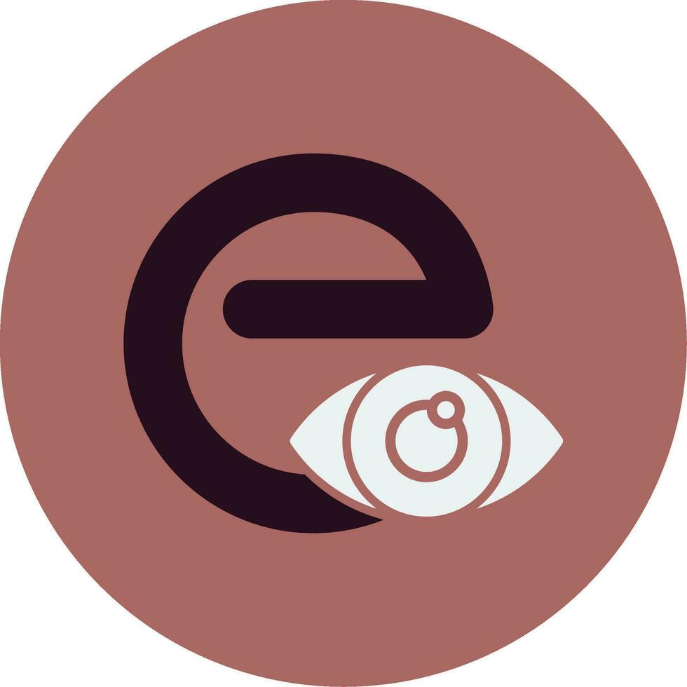 Small E Vector Icon