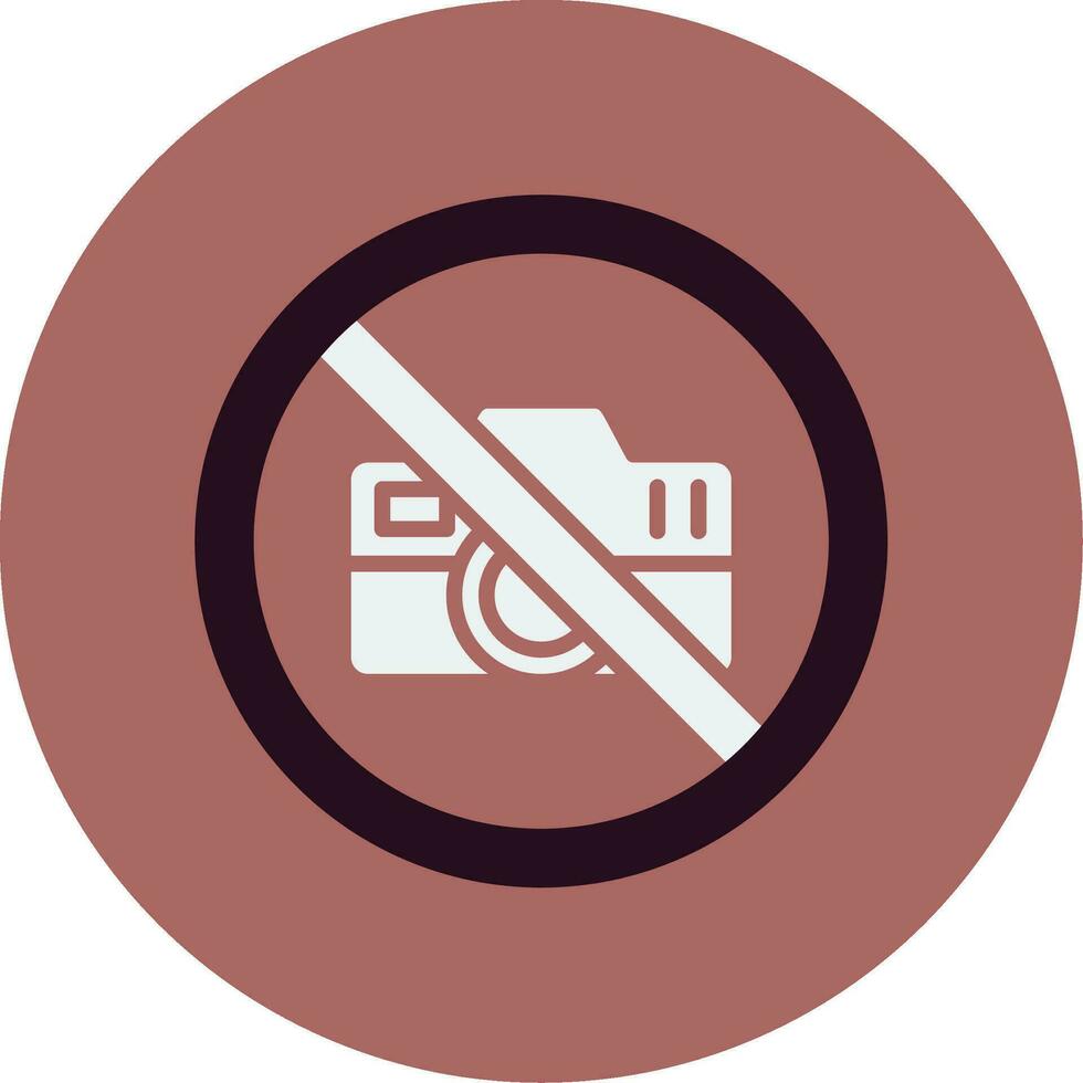 No Camera Vector Icon