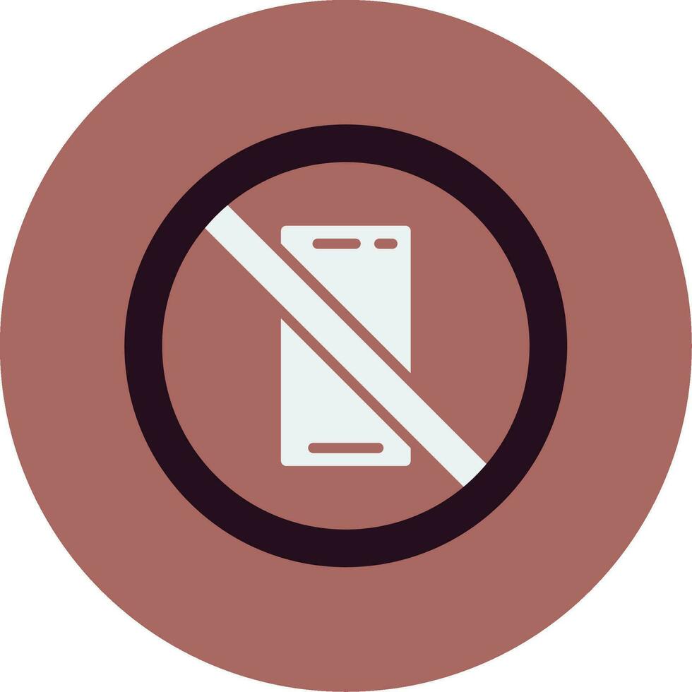 No Phone Vector Icon