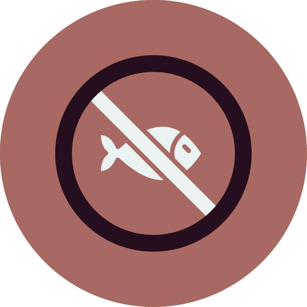 No Fishing Vector Icon