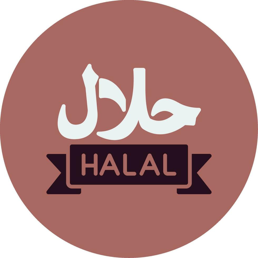 icono de vector halal